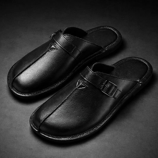 Caplan Leather Mules