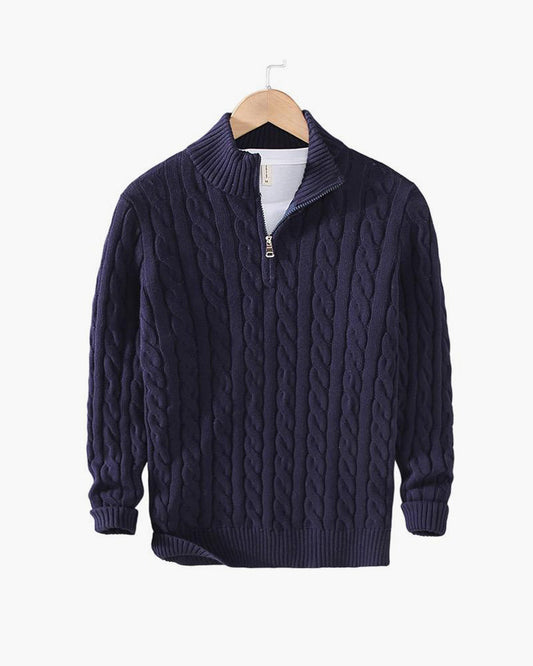 Rosedale Cable-Knit Quarter-Zip
