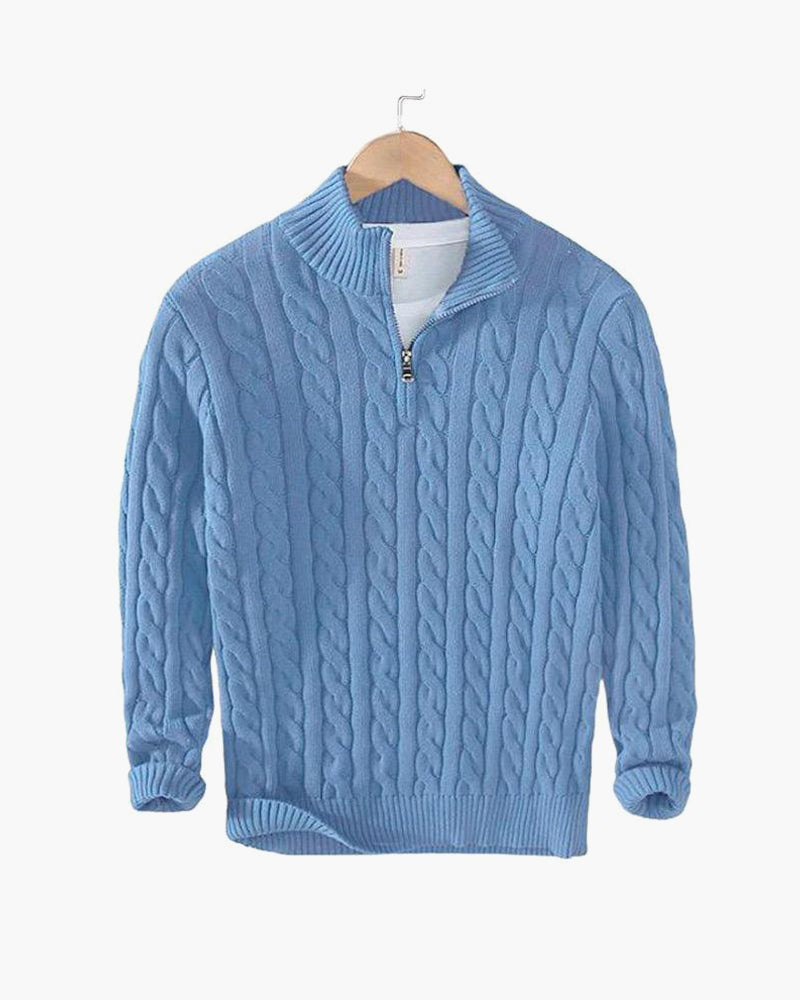 Rosedale Cable-Knit Quarter-Zip