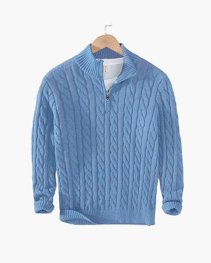 Rosedale Cable-Knit Quarter-Zip