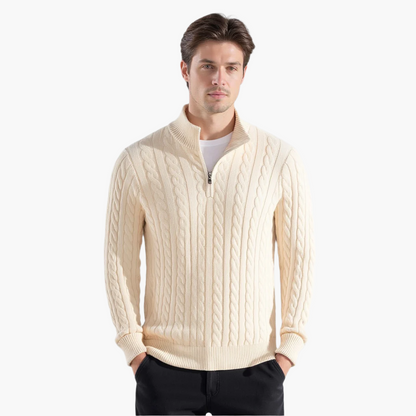 Rosedale Cable-Knit Quarter-Zip