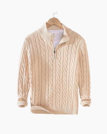 Rosedale Cable-Knit Quarter-Zip
