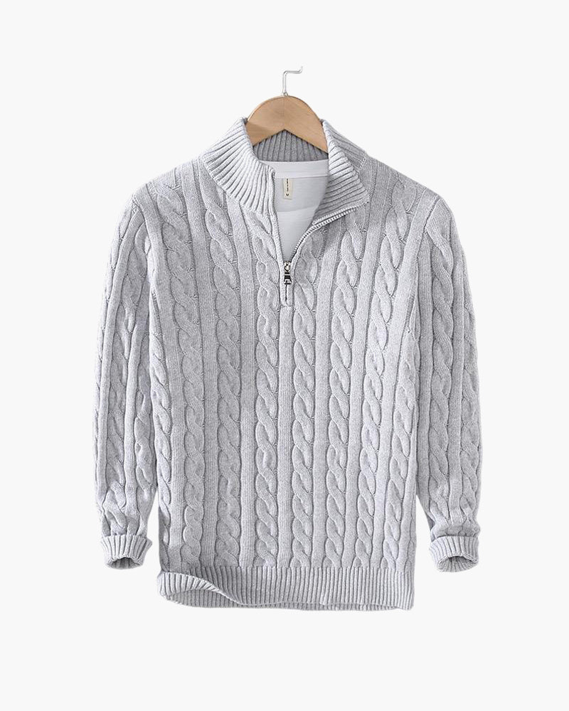 Rosedale Cable-Knit Quarter-Zip