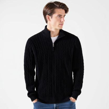 Rosedale Cable-Knit Quarter-Zip