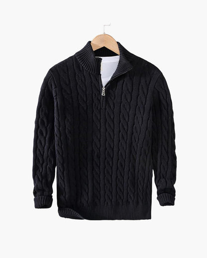 Rosedale Cable-Knit Quarter-Zip
