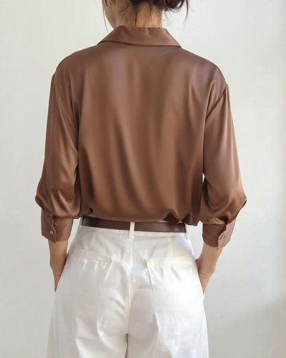 Bloor Satin Blouse