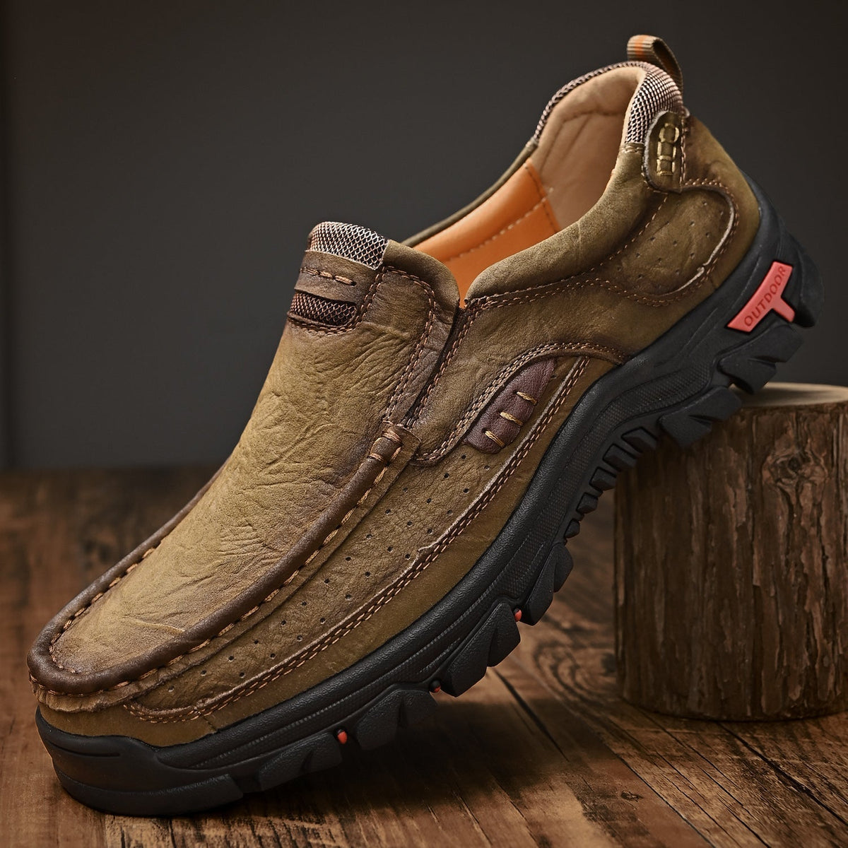 Muskoka Leather Slip-On