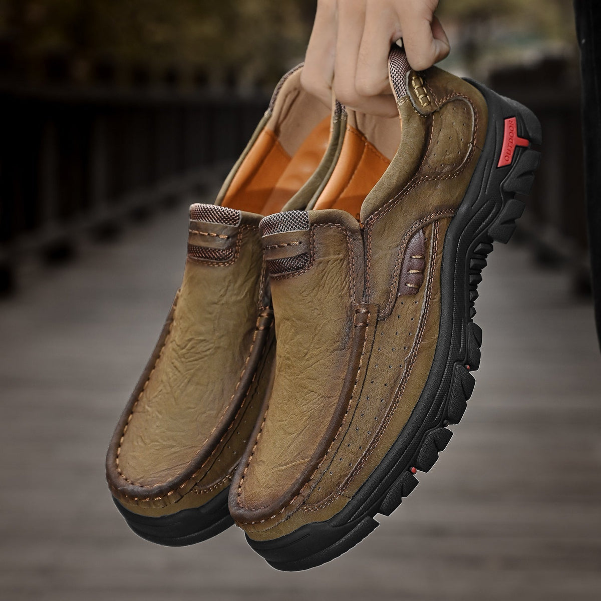 Muskoka Leather Slip-On