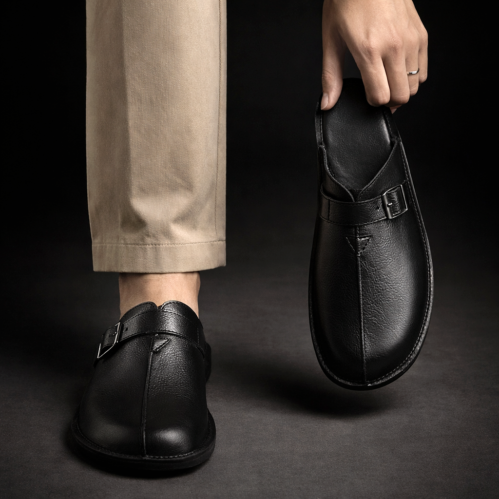 Caplan Leather Mules