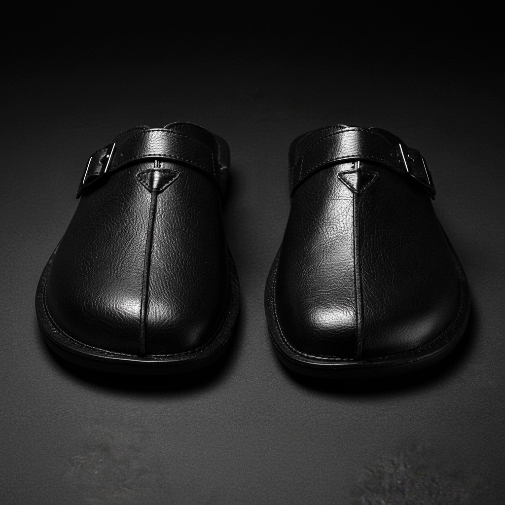 Caplan Leather Mules