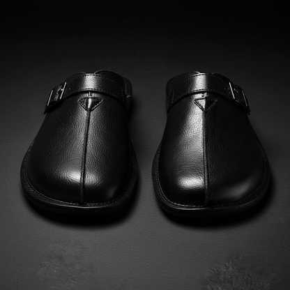 Caplan Leather Mules