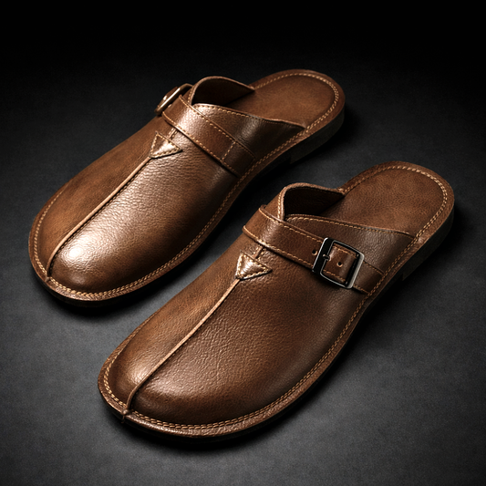 Caplan Leather Mules